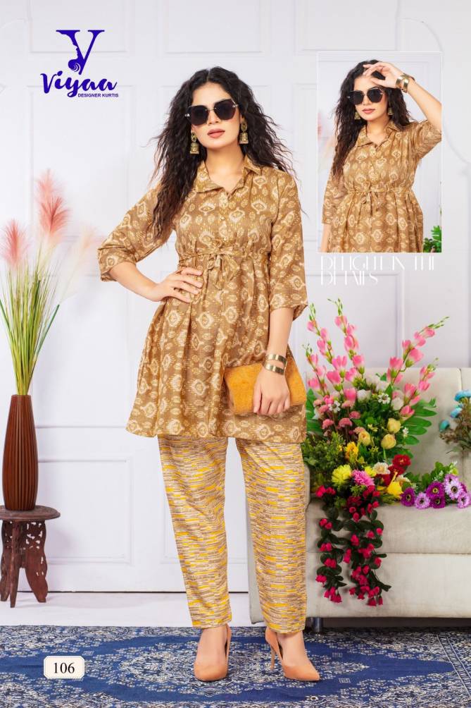 Fashion V1 By Viyaa Printed Kurti With Bottom Catalog